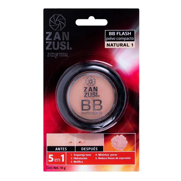 Zan Zusi Polvo Compacto Zan Zusi Bb Flash Natural 1 X 10 Gramos