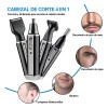 Waikil® 4 En 1 Afeitadora Rasuradora Barba Eléctrica Recargable Kit