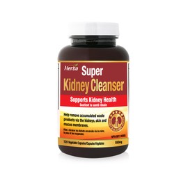 Herba Kidney Cleanse Supplement – 120 Capsules | 8 Herbal Ingredients | Astragalus Root, Uva Ursi, Burdock, Juniper Berry, Nettle Leaf, Ginger, and More | Kidney Cleanser | Product of Canada