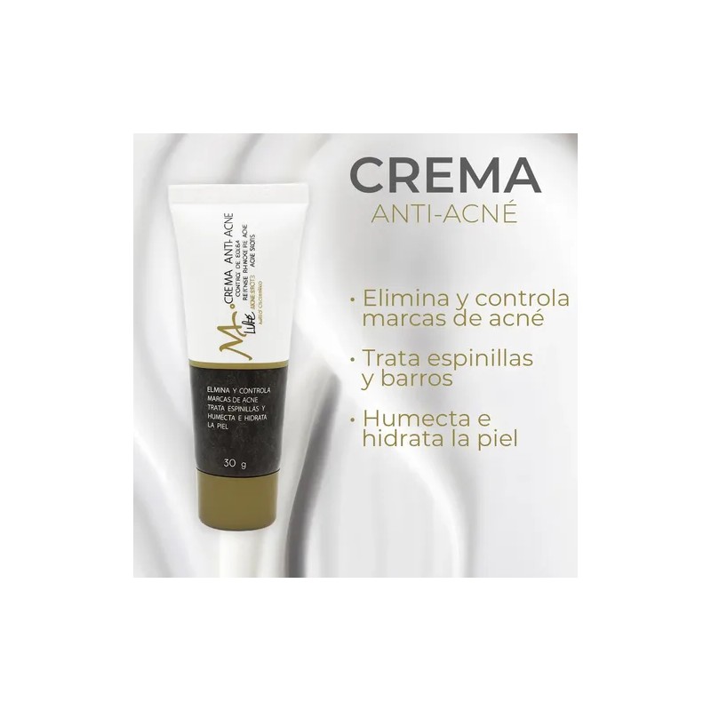Crema Anti Acné Mc Life Control De Grasa Reduce Manchas