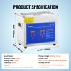 VEVOR Professional Ultrasonic Cleaner, Easy to Use with Digital Timer