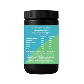 IsaaQuim Gluconato de Zinc 20 mg – 200 Cápsulas | Suplemento Alimenticio de Alta Pureza | 200 Porciones