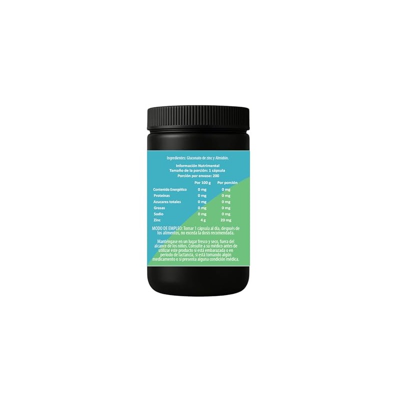 IsaaQuim Gluconato de Zinc 20 mg – 200 Cápsulas |