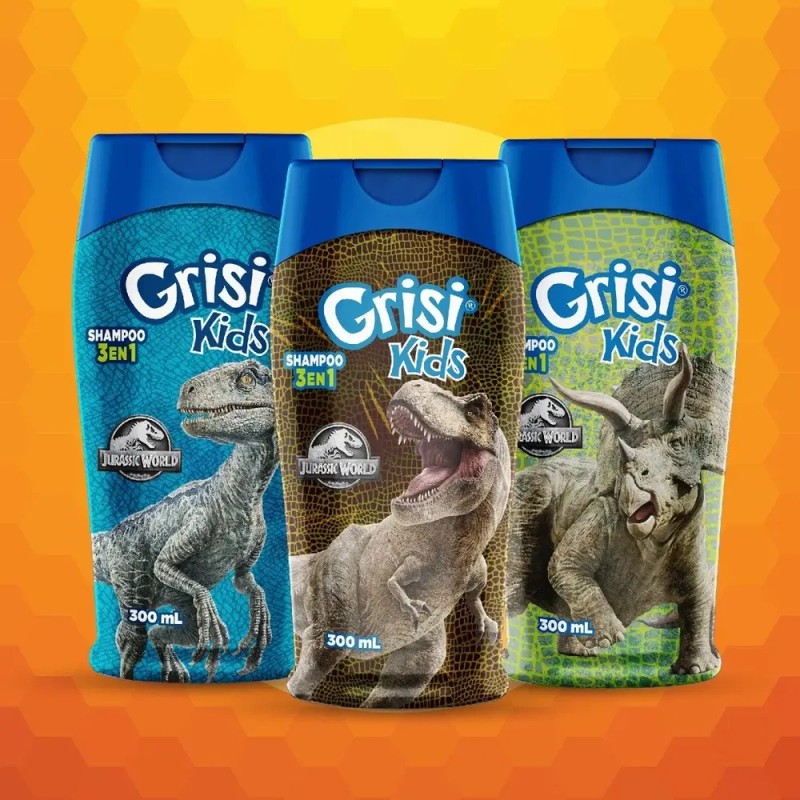 Shampoo 3 En 1 Grisi Kids Jurassic World 300ml