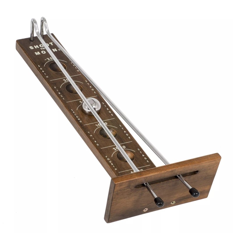 WE Games Shoot The Moon Game, Large 18 inches, Walnut