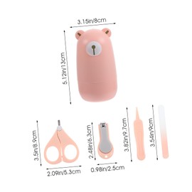 Alasum Baby Nail Trimmer Set 4-in-1 Manicure Set Nail Clippers Baby Nail Care Kit Mini Nail Polisher for Toddlers