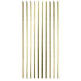 10PACK 1.5mm Solid Round Brass Rod Lathe Bar Stock Kit for DIY Craft Tool, 1.5mm / 0.06 inch in Diameter 300mm / 11.8 inch in Length