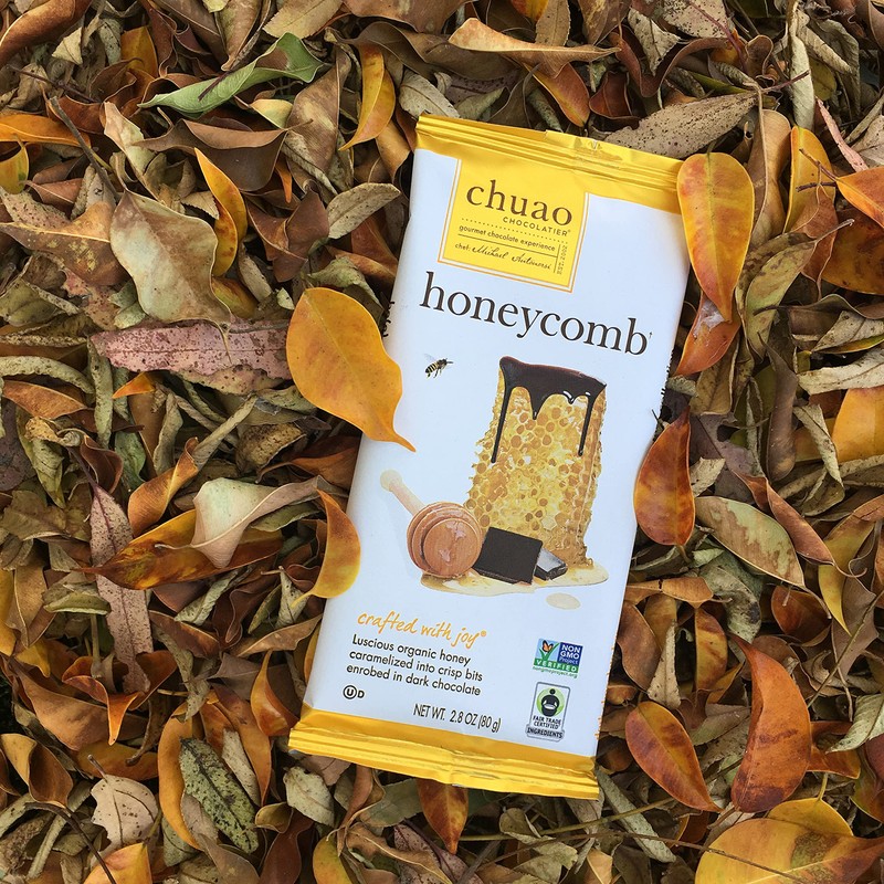 Chuao Chocolatier Honeycomb Dark Chocolate Bars | Gourmet Honey Artisan