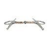 Equine Smile ES0103 Snaffle Bit Simple Broken with Copper Rollers