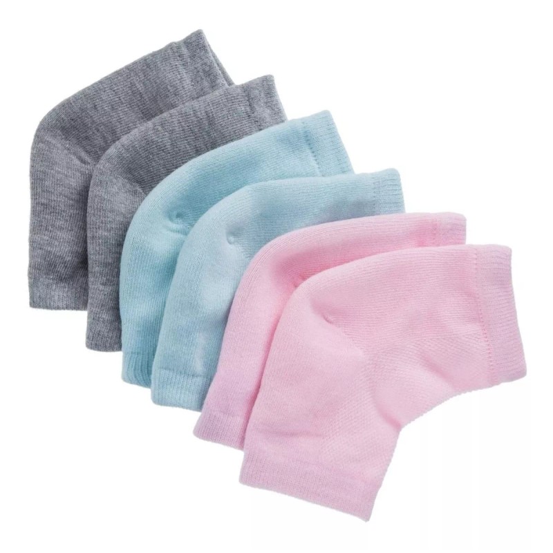 VERALY.MX Calcetines Sin Dedos Talonera Algodón Cuidado Pies 3 Pares