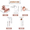 AIMALL 465 PCS Pushpin and Clip Set, Rose Gold Map