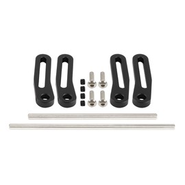 Aluminum CNC Modular Bumper Set for 1/10 RC Crawler Chassis LCG Rigs Comp Builds TRX4 SCX10 Gspeed Power Wagon Cliffhanger Body (Black)