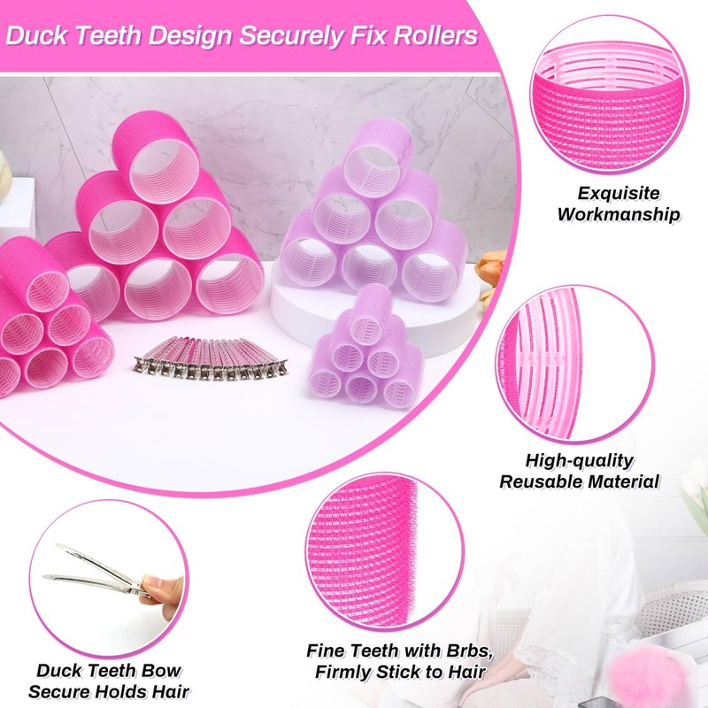 Rollers Hair Curlers Set - 36 Pieces with 4 Sizes