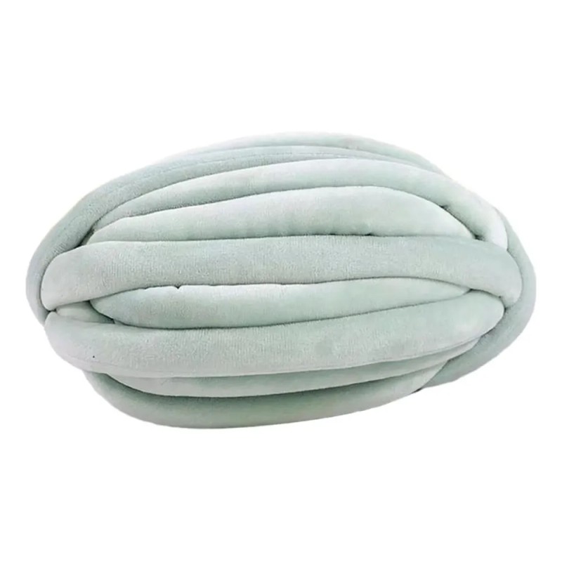 Hilo Grueso Para Tejer Brazo, Tubo Lavable, Hilo Verde Claro