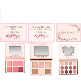 Set De 3 Paletas Floral Bloom, Sombras, Rubor E Iluminador Nude