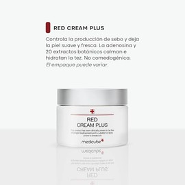 MEDICUBE Red Cream 2.0 Plus, Crema Facial Coreana con Niacinamida, Ácido Salicílico BHA, Zinc PCA, Árbol de Té y Centella Asiática, para Piel Mixta o Grasa, 100 ml