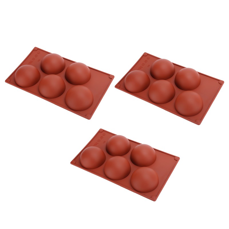 3PCS Semi Sphere Silicone Mold Baking Mold for DIY Making