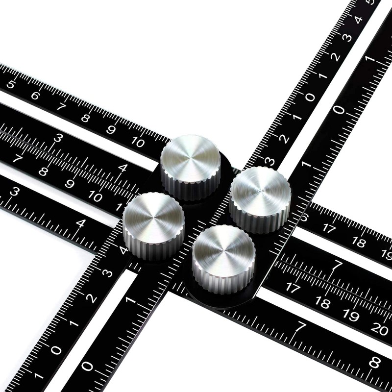 Ticfox Multi Angle Measuring Ruler Aluminum Alloy Template Layout Tool