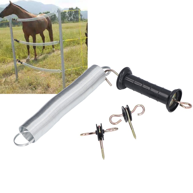 Electric Fence Gate Kit PP Iron 5 Meters Animal Spring