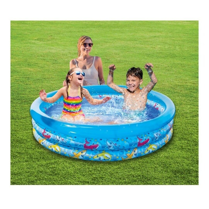 Play Day NEW Play Day 3-Ring POOL Inflatable water fun