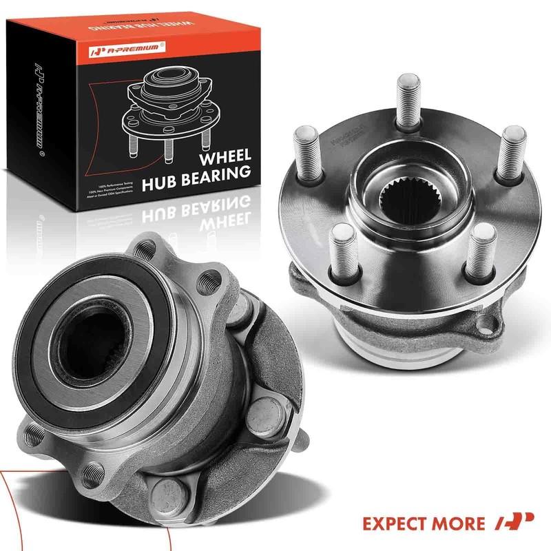 A-Premium 2 x Rear Wheel Bearing and Hub Assembly with