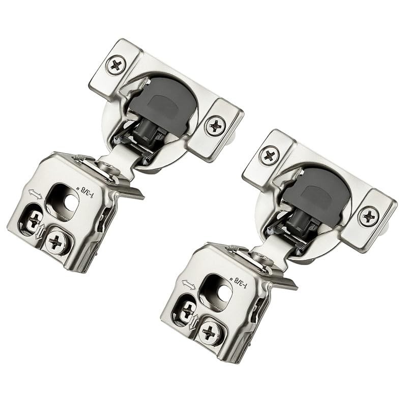 10 Pack 5 Pairs 1-3/8 inch Overlay Soft Close Hinges