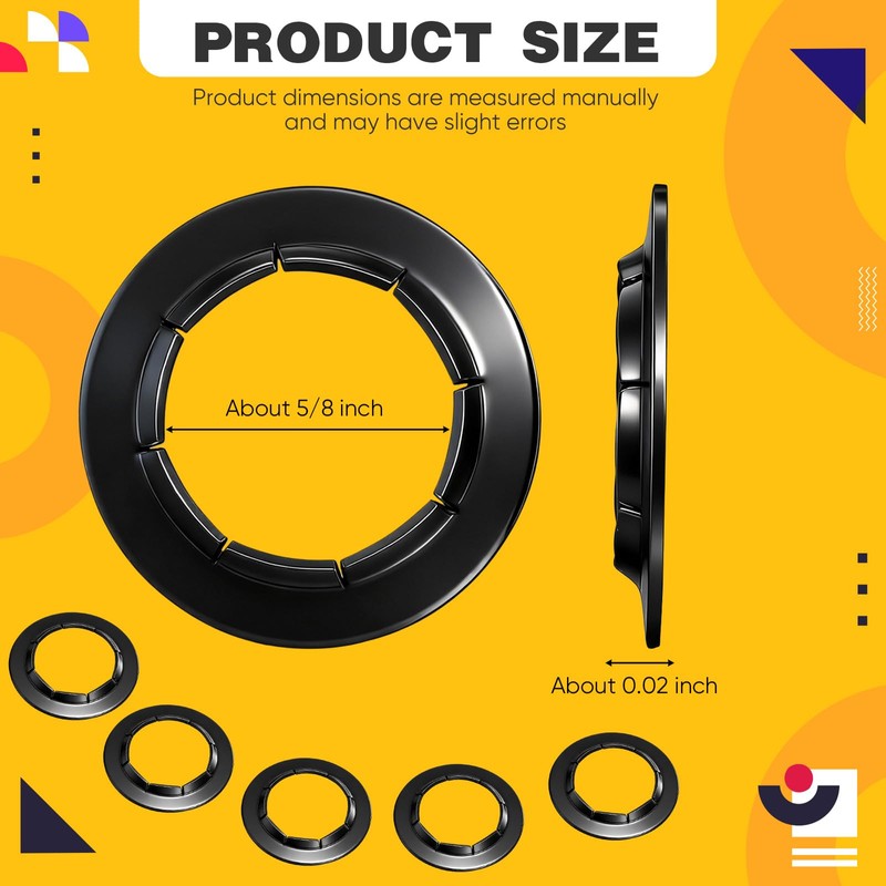 10 Pack Push on Dolly Wheel Lock Washers Fits 5/8