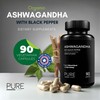 Organic Ashwagandha with Black Pepper - 90 Vegetarians Capsules |