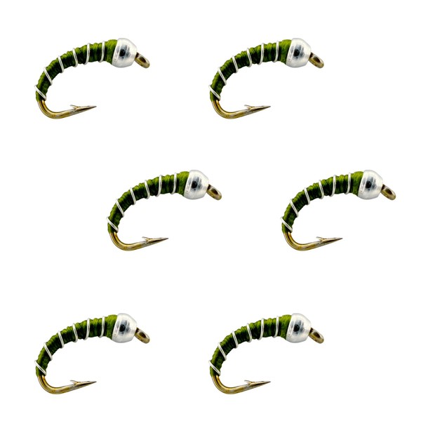 Thor Outdoor Zebra Midge Nymph Fly Fishing Set - 6
