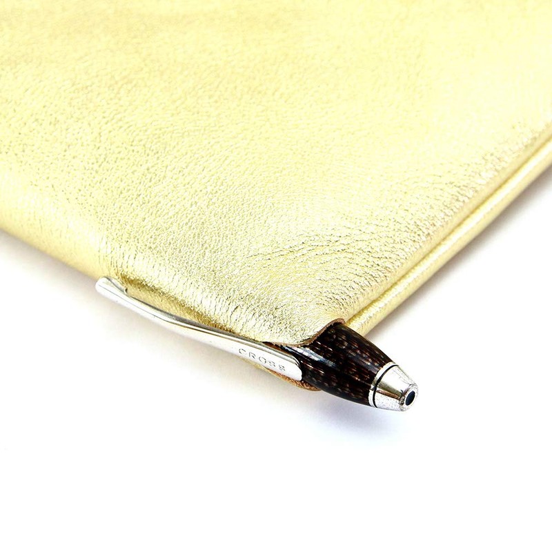 Agility Afa "Voyage" Wallet, Long Wallet, L-shaped Zipper, Passport, Gold,