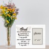 AKFVNSFK Sympathy Gifts for Loss of Dad Picture Frame, In