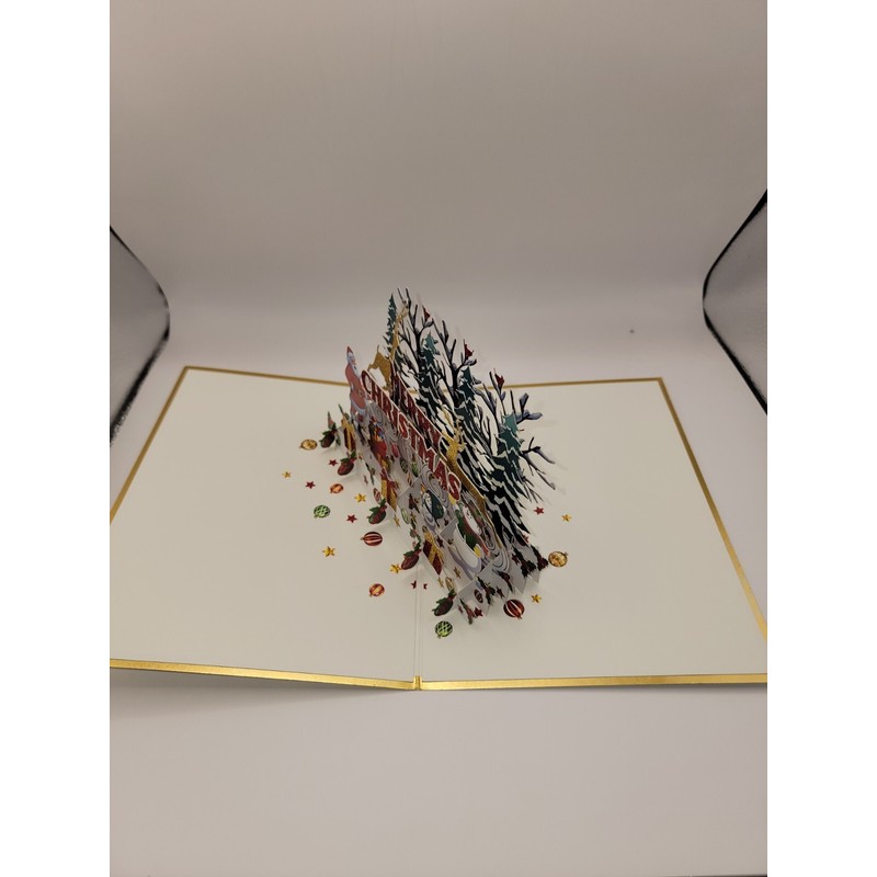 Pop Up Merry Christmas Greeting Card #9