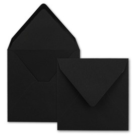 FarbenFroh® Series Square Envelopes Without Window, 15.5 x 15.5 mm Wet sealing for Wedding Cards, Invitations and More