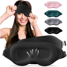 AUDREE- “Audree Eye Mask for Sleeping 3D Contorneado 100% Sleep Mask Light Blocking Eyemask para Mujeres y