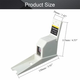 Utoolmart 200cm Height Meter White Wall Mounted Height Meter Growth Ruler CM Metric 1pcs