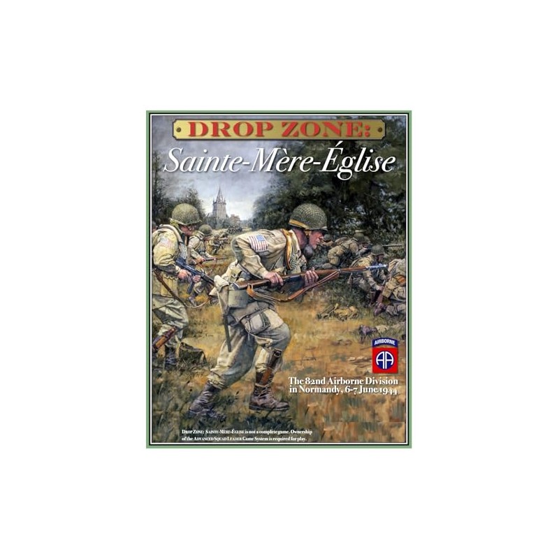 Multi-Man Advanced Squad Leader Module: Drop Zone: Sainte-Mere-Eglise. Board Game.