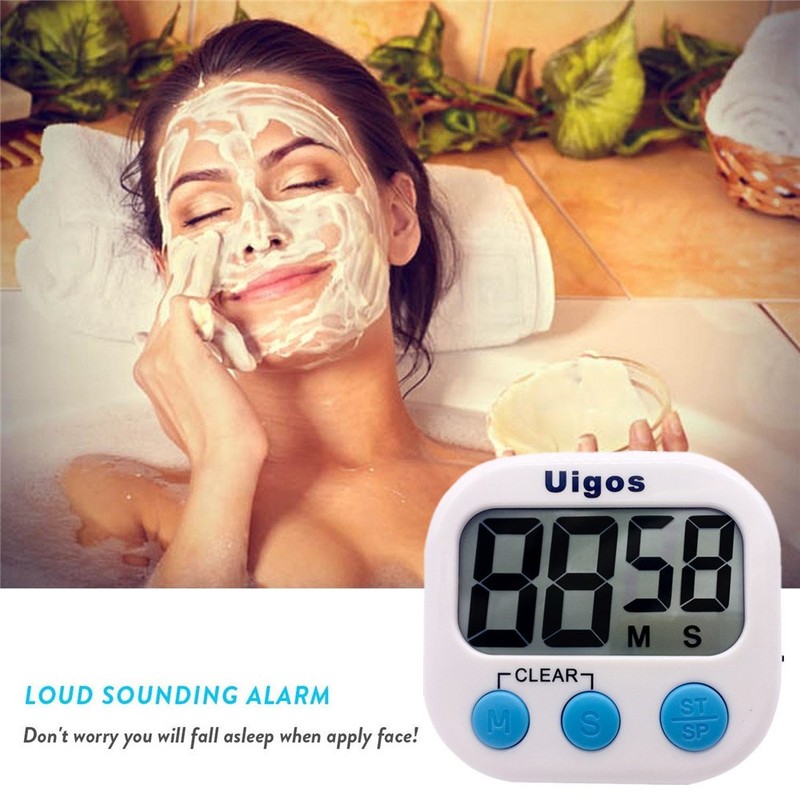 Uigos Digital Kitchen Timer II 2.0, Big Digits, Loud Alarm,