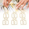 100PCS Funny Cute Paperclips Decorative Metal Small Journaling Paper Clamps