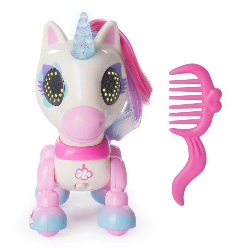 Zoomer - Zupps Tiny Unicorns, Interactive Unicorn with Light-up Horn,