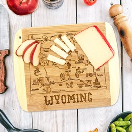 Totally Bamboo A Slice of Life Wyoming Bamboo Serving and Cutting Board