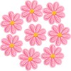 PAGOW 8 Pcs Flower Iron on Patches, Cute Daisy Flower