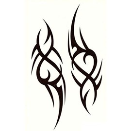EROSPA Temporary Tattoo Sheet Tribal Design Waterproof 19 x 12 cm