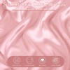 VACVELT Satin Cube Pillow Case for Side Sleepers, Pink Satin