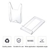 WANDIC Acrylic Plate Stands, 10 Pcs Mini Clear Plastic Display