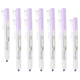 M&G Purple Highlighter, 12 Pack Retractable Highlighters Click High Lighters Highlighters No Bleeds Highliters Pens Neon Highlighters Clear View Bright Marker for Books