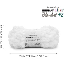 Bernat Alize Blanket Cloudy Sky Yarn - 2 Pack of 180g/6.4 oz - 100% Polyester - #7 Jumbo - 18 Yards - Knitting/Crochet