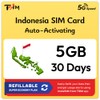 Indonesia SIM Card | 5GB Super Economy Refill Plan! Automatic