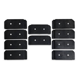 Commander Tool & Garage Organization | Milwaukee Packout Mounting Plate for Milwaukee Packout System | Milwaukee Packout Feet for Packout Tool Box | Packout Mount for Milwaukee Tool Kit (Black, 10pcs)