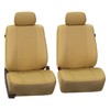 FH Group Front Set Faux Leather Car Seat Covers for