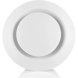 Hon&Guan 4" / 100mm Ventilation Cover Adjustable Indoor, 4 inch Air Vent Outlet ABS Air Vent Covers for Walls Inside(Ã¸100mm)